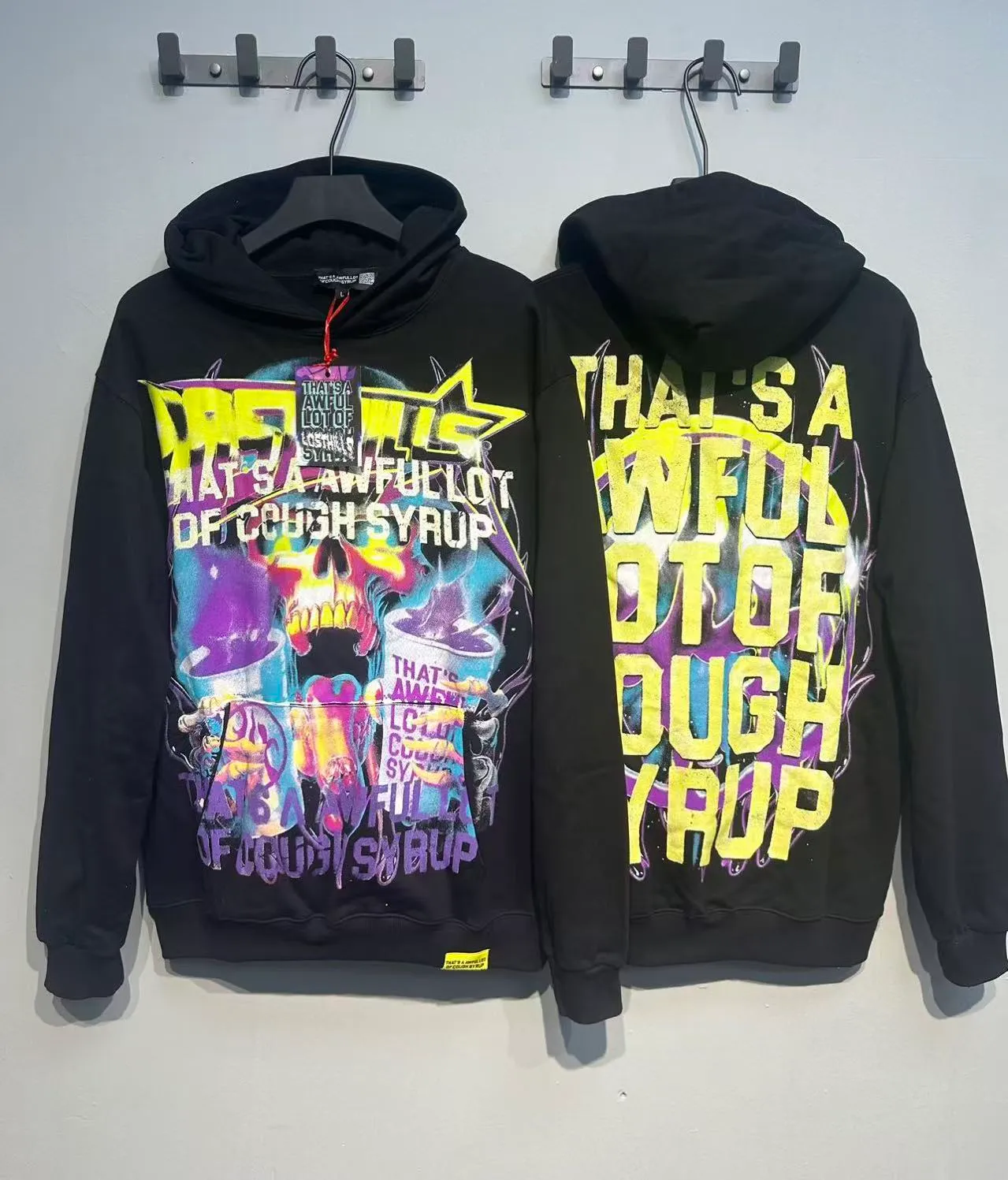 C Black I THAT'S A AWFUL LOT OF COUGH SYRUP In Stock Same Style. （fabric): 100 Sizes（size）：S-M L X L （colour）：